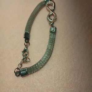 Elegant Silver Mesh Bracelet